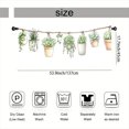 thumbnail image 3 of Rdsfhsp Hanging Plant Window Valance Curtain, Green Botanical Pattern Decorative Rod Pocket Short Curtain for Kitchen Living Room, 3 of 5