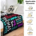 thumbnail image 4 of Personalized Blanket for Adults Kids Personalized Name Blanket Custom Blanket with Name Gift for Christmas Birthday Valentines Day (Color -4), 4 of 5