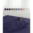 thumbnail image 2 of Greeny Green Luxury 1800 Bamboo Ultra Soft Sheet Set – Wrinkle Free, Deep Pocket, Machine Washable, Hypoallergenic, Fade Resistant Bedding Set - 5 Piece Set (Split King, Navy Blue), 2 of 5