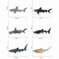thumbnail image 3 of Juego de figuras de tiburón genéricas realistas de PVC marino, 6 piezas, 3 of 3