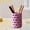 Pink, variant on Printed Heart-Shaped Pen Holder, 3D Geometric Desk Organizer for Pens Brushes, Modern Home Office Decorative Stationery Gift, Pink/Purple