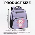 thumbnail image 7 of Jeiento Axolotl 13.5 Inch Preschool Bookbag, Toddler Shoulder Bag, Dual Carry Practical Kids Bag for Daily School Play Gathering, 7 of 7