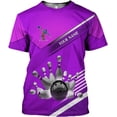 thumbnail image 4 of Personalized Bowling Shirts for Men and Women 3D, Bowling Shirts with Name, Custom Bowling Shirts Gift for Bowling Lover2 (Pink, 4XL), 4 of 8