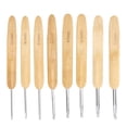 thumbnail image 4 of Crochet Hook Set,8Pcs Aluminum Crochet Hooks Bamboo Crochet Hooks Crochet Handle Leading Edge Technology, 4 of 14