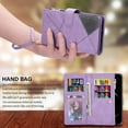 thumbnail image 5 of Phone Case for Samsung Galaxy S20 FE 5G 6.5 inch Wallet Cover With Screen Protector Flip Zipper Credit Card Holder Cell Accessories S 20 EF UW S20FE5G S20FE 20S S2O Fan Edition 4G G5 Women Men Purple, 5 of 7