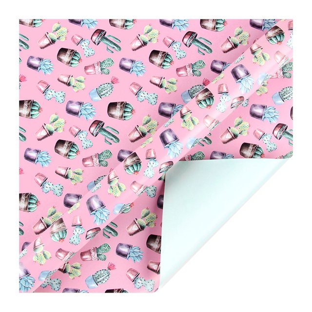 Papel de regalo Huarll con estampado de dibujos animados, color rosa y colorido, ideal para cumpleaños de niñas y princesas.