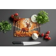 thumbnail image 3 of Carolines Treasures DAC1058LCB 15 x 12 in. Unisex Red Miniature Pinscher Fall Glass Cutting Board - Large, 3 of 5