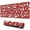 Red Christmas Silhouette, variant on Long Mouse Pads for Desk,Red Christmas Silhouette Pattern Desk Mats on Top Of Desks, Desk Mouse Pad Extra Large with 3mm Non-Slip Base and Stitched Edge for Gaming,Office,Work,Home 31.5x11.8in