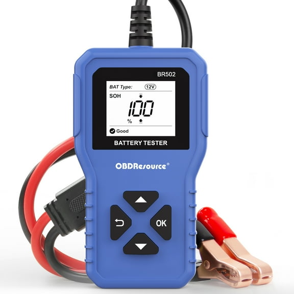 BR502 6V 12V 24V Car Battery Tester Reverse Polarity Protection Diagnostic Tool 100-2000CCA