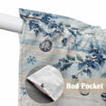 thumbnail image 4 of Blue Gnomes Christmas Swag Curtains for Kitchen/Bedroom/Living Room, Xmas Ball Snowflake Gifts Botanical Winter Scalloped Curtains 63 Inch Long, Window Swag Topper Curtains Valances 2 Panels 36"x63", 4 of 8