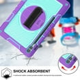 thumbnail image 2 of Dteck for Samsung Galaxy Tab S9 FE+ 5G Case / Tab S9 Plus Case 12.4" 2023 With Pencil Holder, 360 Rotating Hand Strap & Stand Drop-Proof Case for Galaxy Tab S9 FE Plus/S9 12.4",Purple Mint, 2 of 8