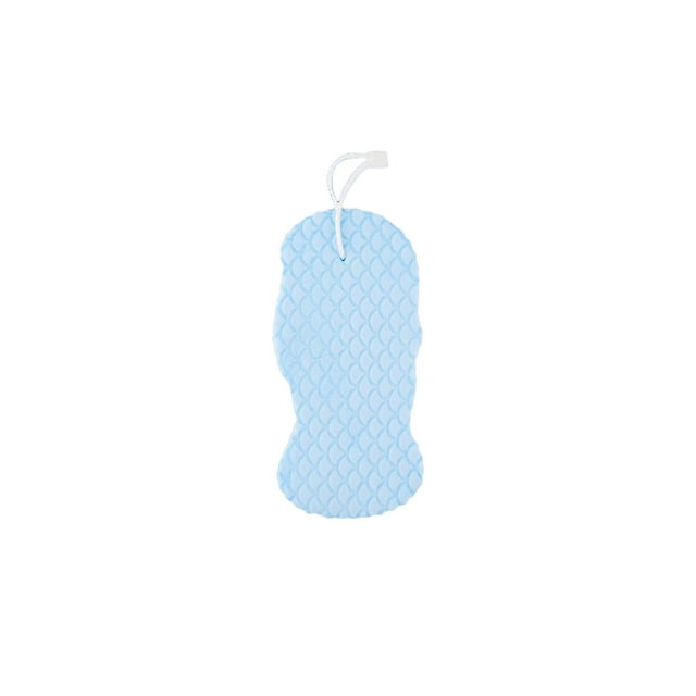 Bearachild Esponja de ducha para el cuerpo, líneas exfoliantes suaves, cepillos de baño, removedor de piel muerta para el cuerpo, herramienta limpiadora Suministros de limpieza para el hogar Azul Bearachild HA074107-03