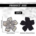 thumbnail image 5 of 4Pcs Flower Crystal Rhinestone Appliques 2.6x2.6x0.4inch Sew on Patches AB Color Rhinestone Appliques for Sewing Shining Exquisite Patches for Jeans Jackets Clothing Bag Shoes, 5 of 9
