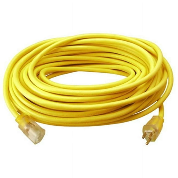 Master Electrician 02587ME 25 ft. Yellow Round Vinyl Extension Cord
