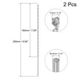 thumbnail image 2 of Unique Bargains High Speed Steel Extended Twist Drill Bits, 3.5mm Drill Dia. 250mm Length 2Pack, 2 of 5