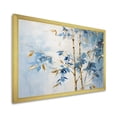 thumbnail image 2 of Designart "Dancing With Blue And Gold Bamboo II" Bamboo Picture Framed Wall Art Prints, 2 of 5