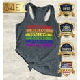 thumbnail image 2 of S4E Women's Pride Flag Life Harmony Spirit Racerback Slim Fit X-Small Charcoal, 2 of 4