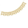 thumbnail image 3 of Winter Letter Linen Banner Hanging Pull Flag Dovetail Party Banner Decor, 3 of 6