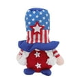 thumbnail image 1 of Decoraciones patrióticas de gnomo del 4 de julio, adornos para fiesta del Día de la independencia, muñeco sin rostro, accesorios de regalo de vacaciones, sombrero de estrella azul, 1 of 14