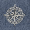 thumbnail image 3 of LR Home Sophie 3' x 5' Navy/White Nautical Compass Indoor/Outdoor Performance Area Rug, 3 of 9