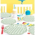 thumbnail image 6 of 50 PCS Sage Green Gingham Paper Plates 7 Inch Green and White Scalloped Dessert Plates Plaid Disposable Dinner Plate for Party Wedding Baby Shower Birthday Sage Checkered Plate, 6 of 7