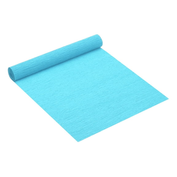 Uxcell 8.2ft Crepe Paper Roll, 1 Roll 10" Width Crepe Paper Roll Sheet, Blue