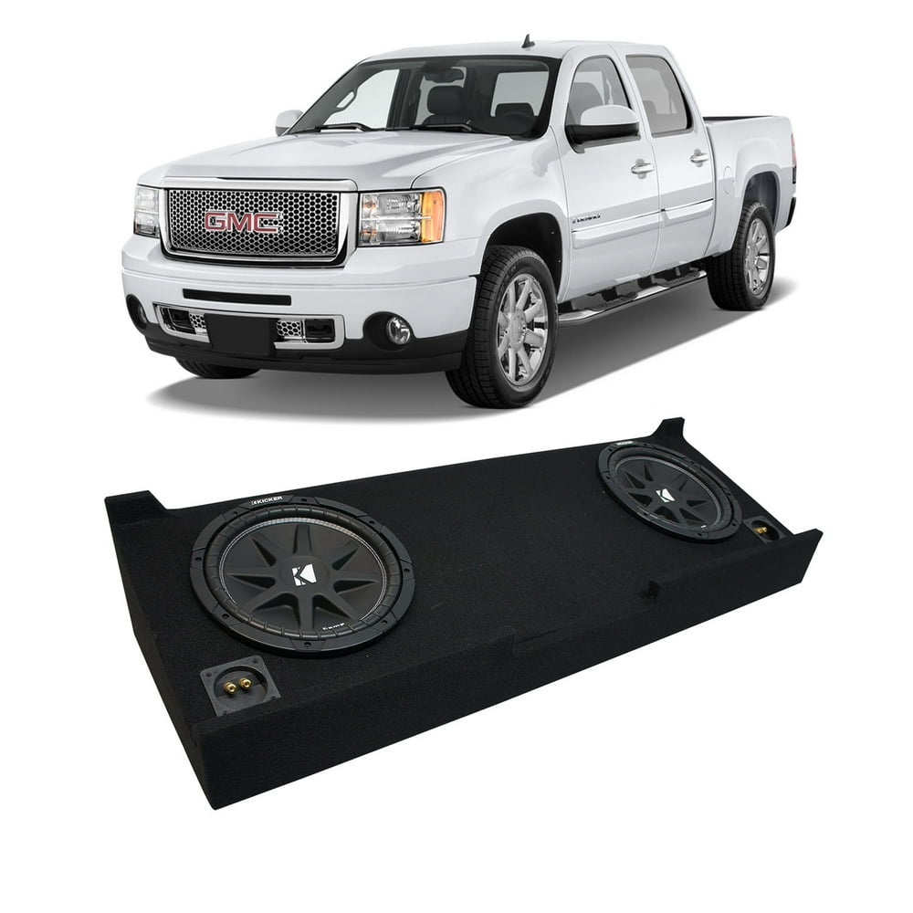 0713 GMC Sierra Crew Cab Truck Kicker Comp C12 Dual 12" Sub Box New Final 2 Ohm