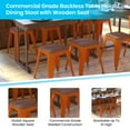 thumbnail image 6 of Flash Furniture Kai Series 18"H Square Backless Dining Barstool, Orange (Set of 4), 6 of 11