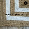 thumbnail image 3 of Jaipur Art And Craft White with Beige Jute Area Rug Runner Hand Braided Carpet (2.6x8 Sq ft), 3 of 7