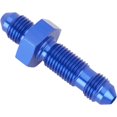 thumbnail image 3 of Straight Aluminum Bulkhead Flare Fitting, Blue, -3 AN, 3 of 6