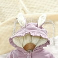 thumbnail image 5 of AherBiu Toddler Girls Clothes Winter Coats Ear Hooded Button down Thermal Warm Comfy Cotton Quilted Jackets, 5 of 7