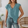 thumbnail image 3 of Ediodpoh Ribbed Knit Sweater Vest Oversized Sleeveless Top Casual Layering Piece for Fall Winter Fashion Comfortable Soft Yarn Sweater Vest Sky Blue L, 3 of 5