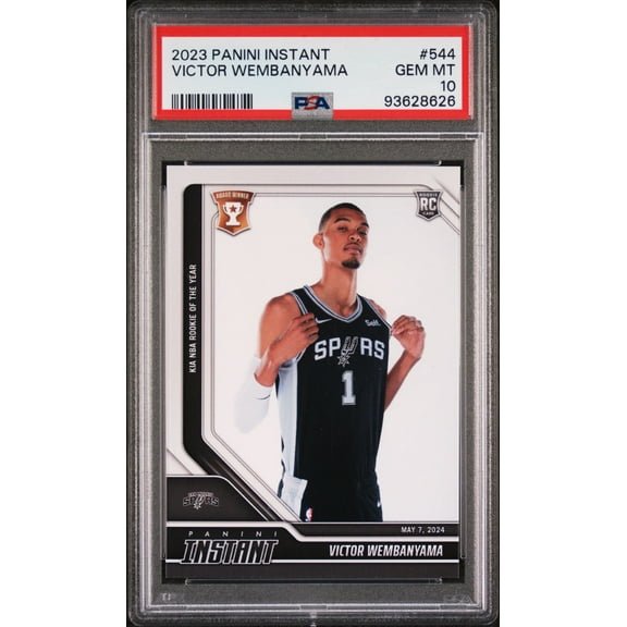 Victor Wembanyama 2023-24 Panini Instant #544 ROY Rookie Card PSA 10 Gem Mint