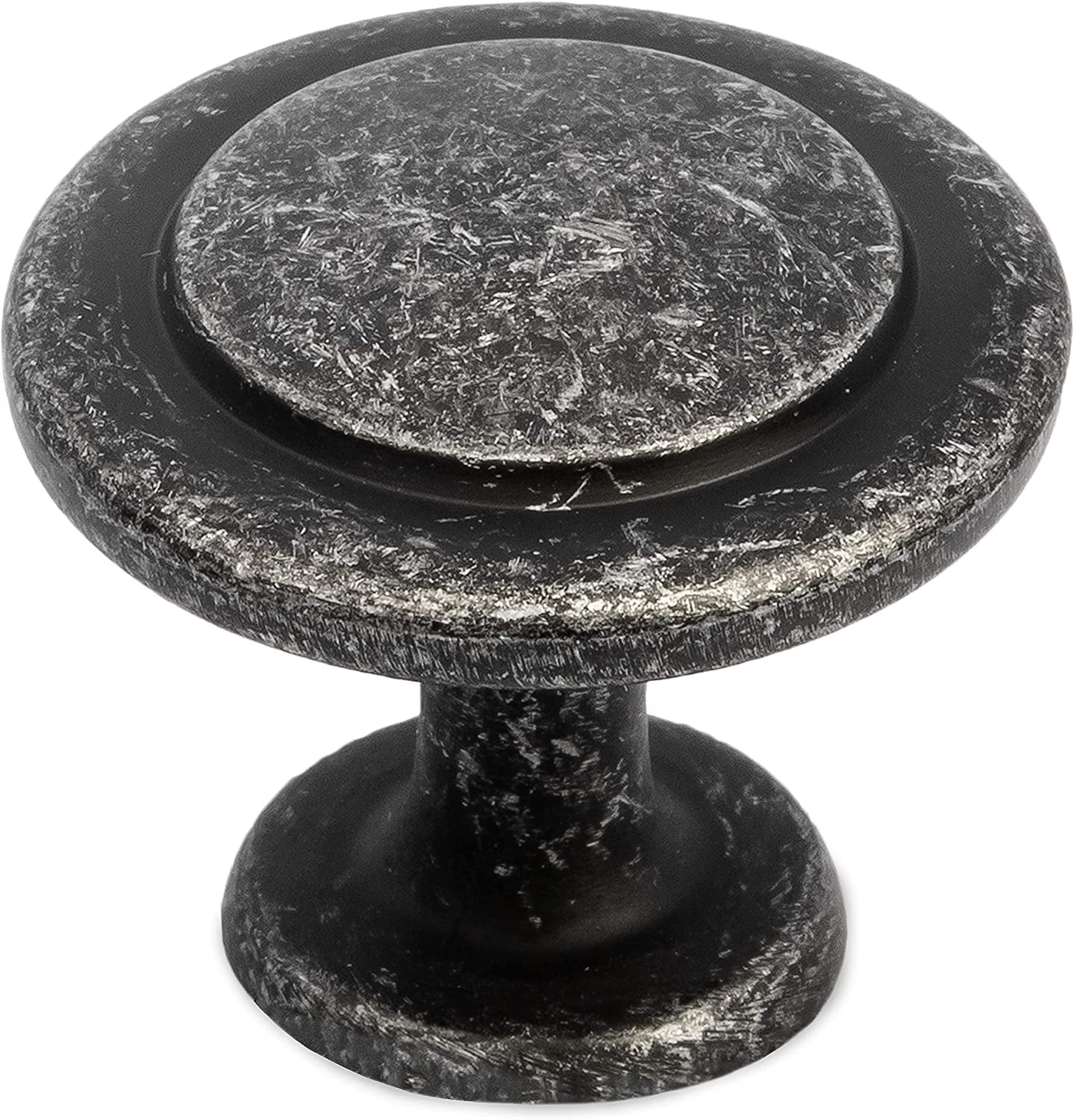 Antique Iron Kitchen Knobs 1 1/4 Inch Round Drawer Handles