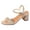 3-Gold, variant on Women's Heels Chunky Block Strappy Square Open Toe Sandals Ankle Strap Heeled Dress Sandal Ladies Summer Wedding Party Shoes Size 6 Black