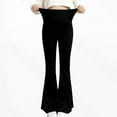 thumbnail image 7 of successthop Maternity Flare Leggings Loose Casual Pants Yoga High Waist Bottoms Solid Trousers for Pregnant Women Black, 7 of 7