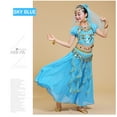 thumbnail image 2 of FYDUU Kids Girls Belly Dance Outfits Sequin Dance Clothing Princess Belly Dance Top Skirt Set Christmas Carnival Dress Dance All Sets Comfort Versatile, 2 of 4