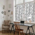 thumbnail image 5 of Natural Trees Branches Tier Curtains 54 Inch Length, Colored Birds Vintage Rustic Cafe Short Curtains for Bathroom Over Sink, Small Kitchen Curtain Light Filtering Tiered Drapes 2 Panels 27.5"Wx54"L, 5 of 8