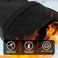 thumbnail image 4 of Winter Gloves for Women Touchscreen, Womens Gloves Chevron Spandex Fleece Lined, Gloves for Women Leather Anti-Slip, 4 of 7