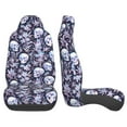thumbnail image 3 of Vsdgher Skull flower crystal Automotive Seat Covers for Cars Trucks and SUVs – Car Seat Covers for Truck Seat Protectors Set of 2, 3 of 7