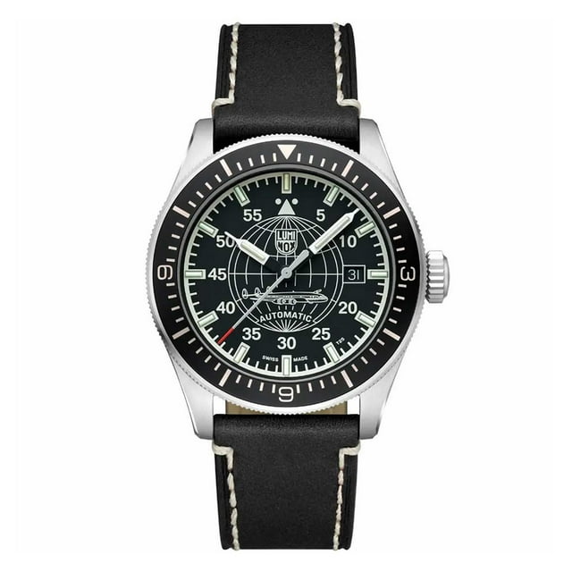 Reloj Luminox XA.9601 Constellation de cuero negro para hombre