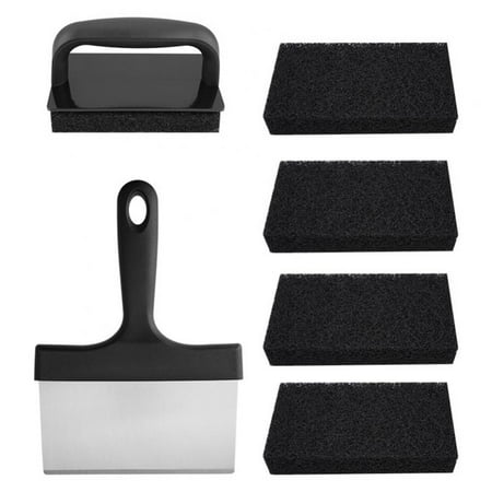 

Set Of 6 Stainless Steel Grill Cleaning Brushes For Easy Cleaning Of Hot Or Cold Surfaces Includes Scraper And Handle