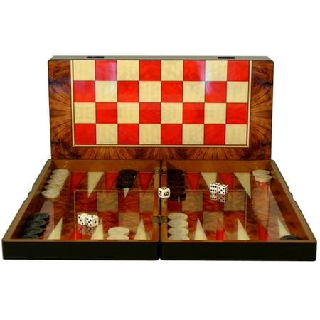 - Worldwise Imports Folding Backgammon and Checkers Board Set - 19 x 19 inches