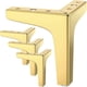 thumbnail image 1 of Juego de 4 patas para Muebles TANGJMXG patas de mesa triangulares de metal 13 cm, 1 of 5