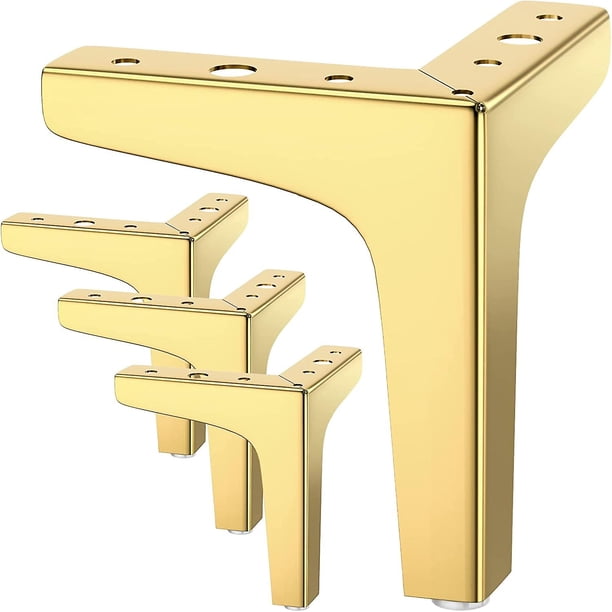 Juego de 4 patas para Muebles TANGJMXG patas de mesa triangulares de metal 13 cm