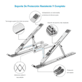 thumbnail image 3 of Base Soporte Laptop Aluminio,plegable,portátil Y Ajustable Plateado, 3 of 5