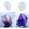 thumbnail image 4 of 6 Pack Resin Molds Large Clear DIY Silicone Molds for Resin, Soap, Wax etc, Epoxy Resin Mold Including Cube, Pyramid, Sphere, Diamond, Stone Resin Mold, Resin Casting Molds with Measuring, 4 of 7