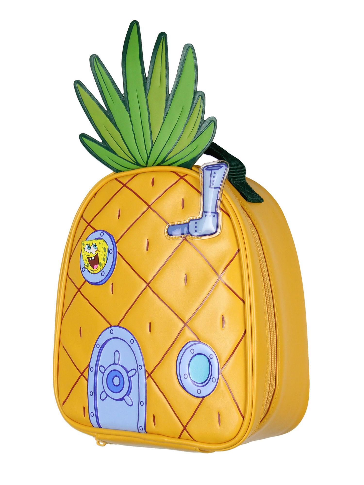 SpongeBob SquarePants Pineapple Under The Sea Shaped Insulated Lunch Box Bag Tote 10"
