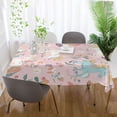 thumbnail image 6 of 54x72 Inch Tablecloth Polyester Square Tablecloth for Home Kitchen Dinner Decor Cartoon Unicorns Pattern, 6 of 9