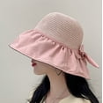 thumbnail image 4 of Women’s Wide Brim Straw Sun Hat, Foldable Beach Travel Hat for Summer Outdoor Wear, TIKA, 4 of 4
